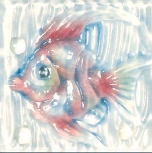 Bathroom wall Glass Fish Decorations