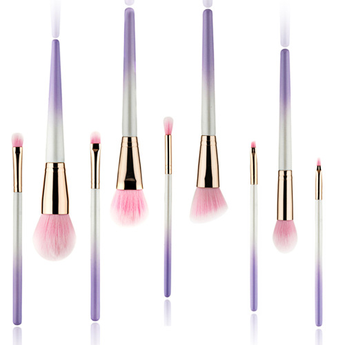 sparkling natural bristles makeup brushes with holder