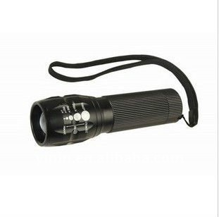 Rotate head focusing cree Q5 aluminum led torch flashlight