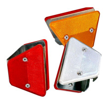 Red White Yellow Reflective Triangular Highway Guardrail Delineator Reflector