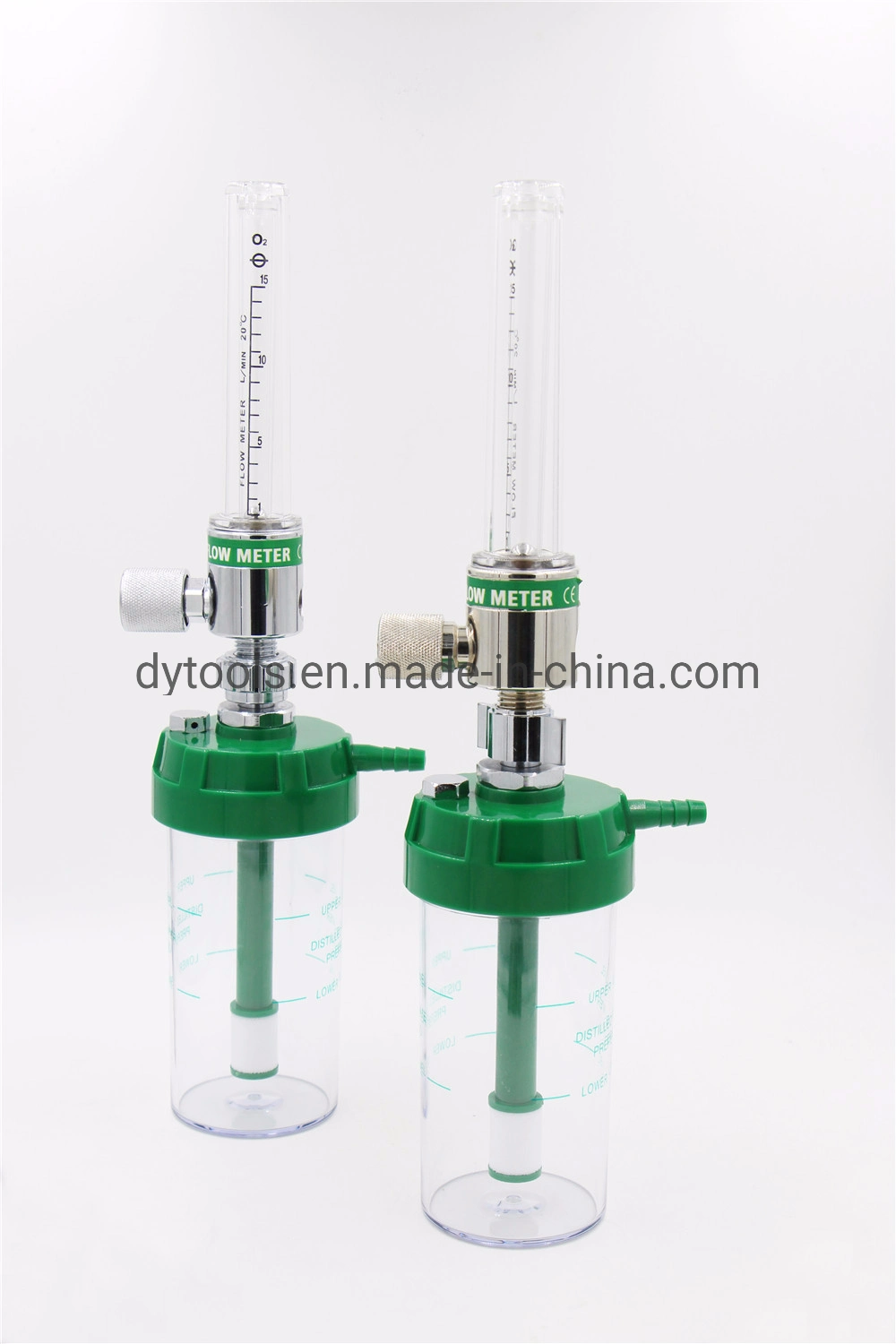 Satety högtrycksmedicinsk syreregulator med fiowmeter för syregascylinder