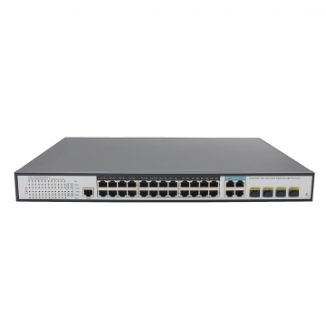 24GE POE Switch With POE Power Supply