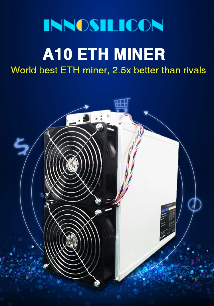 Second Hand Ethmaster Asic Innosilicon A10PRO 5g 500mh Eth Asic Miner A10PRO 6g 720m