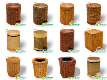 Rattan Pedal Bin