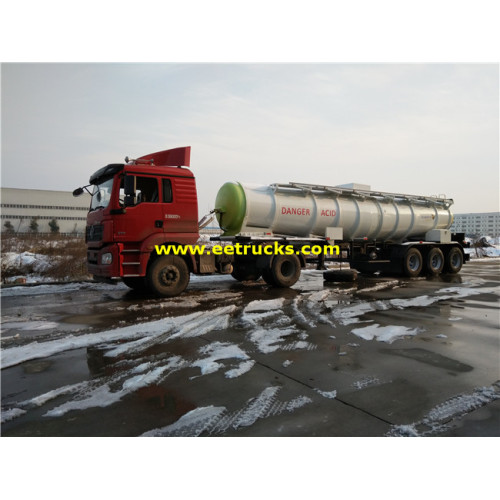 20000 Lít 3 trục Sulfuric Acid Road Trailers