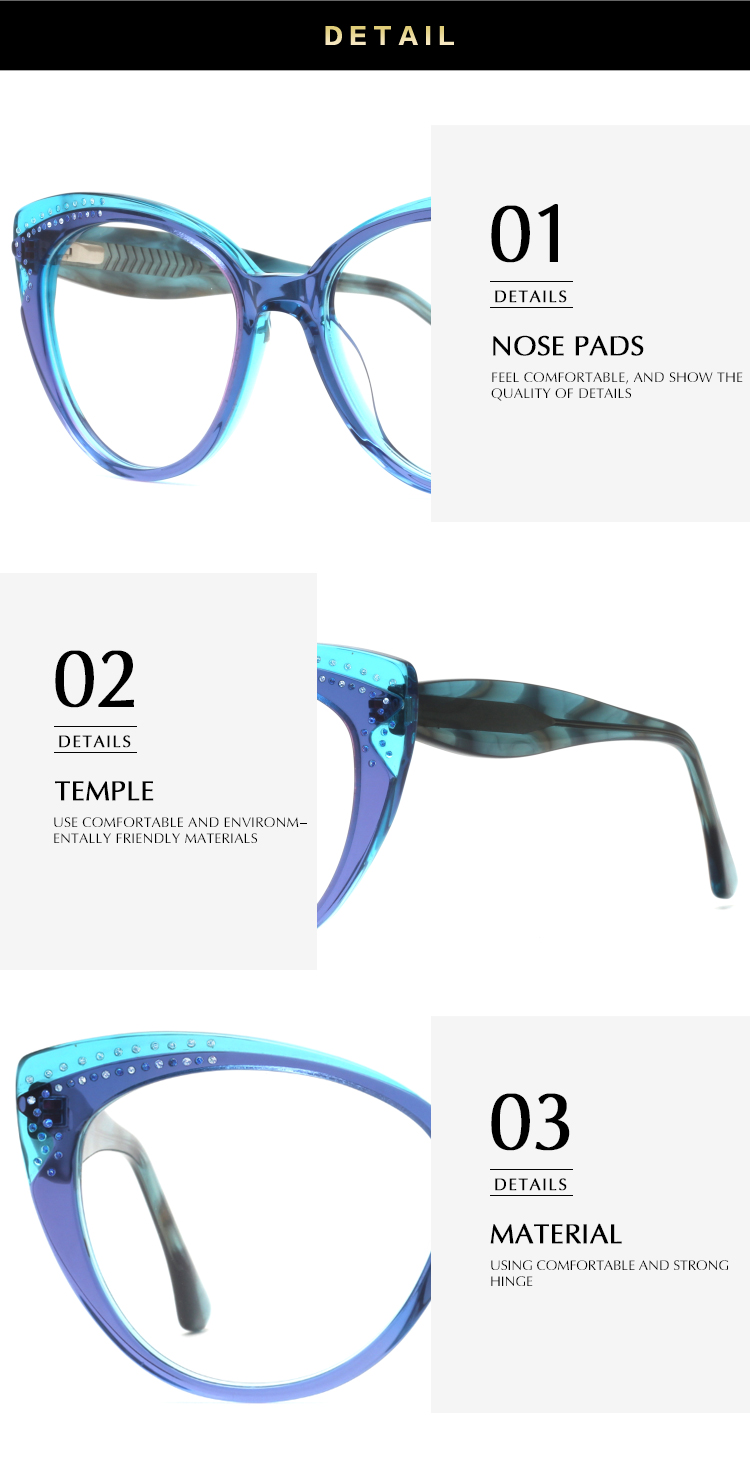 Fahsion Design Acetat-optischer Rahmen fahsion design acetate optical frame