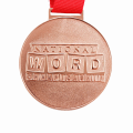 Design round shape rose gold championship medal