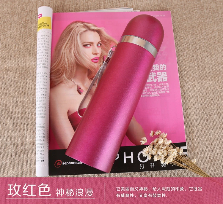 Wholesale Insulated Drink Flask Golden Color Stainless Steel Water Bottle, Customized Logo