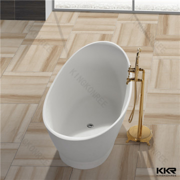 small pedestal oval egg shape bathtub