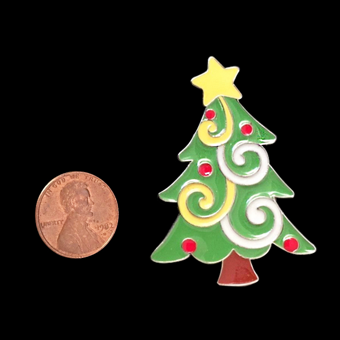 Cartoon kerstboom broche feestdecoratie geschenken pin