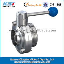 stainless steel butterfly valve weld end thread end