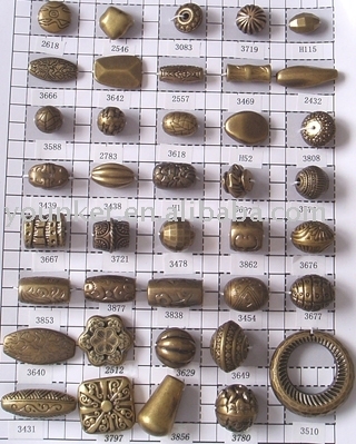 imitation bronze plastic beads