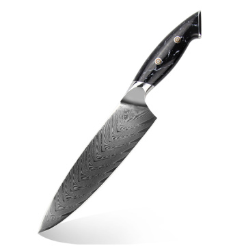 Poignée Turquoise VG10 8Inch Damascus Chef Couteaux