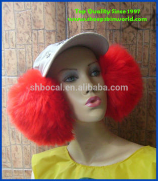 long wool lambskin earmuff