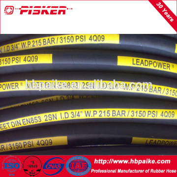 Fiber reinforced hydraulic support hose