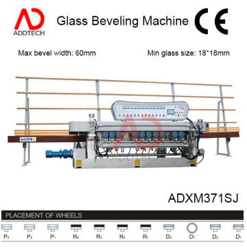 glass straight line beveling machine /used mini glass