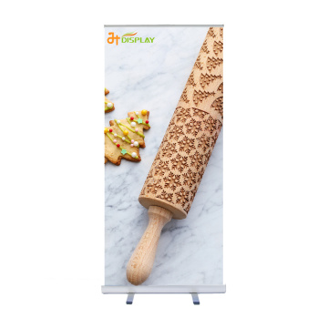 Aluminium luxury poster display stand roll up banner