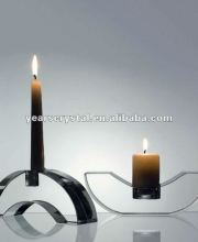 Clear Crystal colored glass candle holder,glass tealight holder,