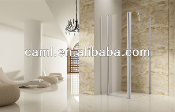 CAML stainless steel handle glass shower cubicle in supermarket