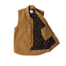 Custom LOGO Cotton Canvas Men's Zipper Vests - Street Style Designer Waistcoats