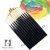 black handle golden synthetic hair artist paint brush