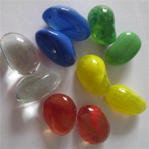 Unieke kleurrijke hete verkoop special-vorm glas marmer