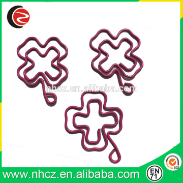 Pink Flower Shaped Paper Clips