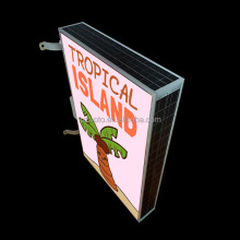 Waterproof Double Sided Solar Power Advertising Light Box - Green Power Photovoltaic Panel