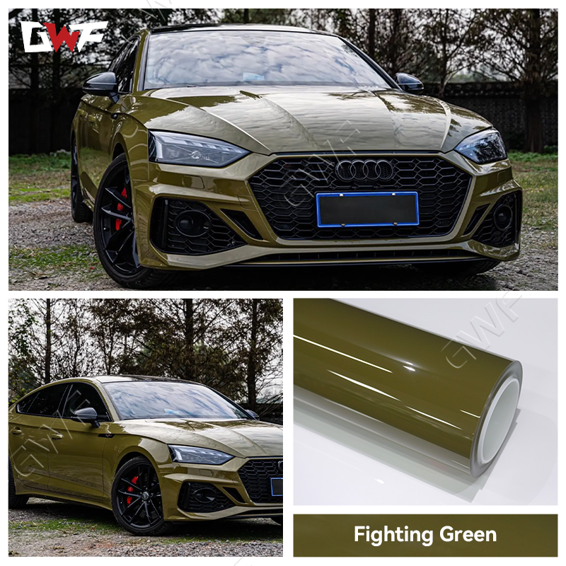 Película en color de coche de pintura metálica gris