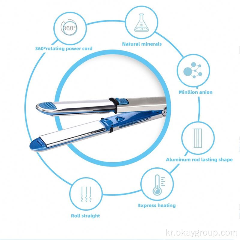개인 상표 포장 티타늄 헤어 스트레이트너