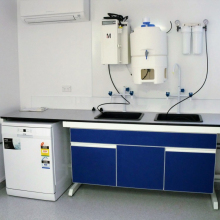 C-frame All-Steel Microbiology Lab Bench with Reagent Shelf