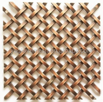 3mm Copper Stainless Steel Crimped Woven wire mesh