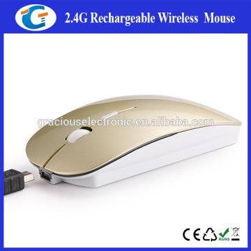 Gracious 4D Rechargeable Wireless Slim Mouse with built-in lithium battery