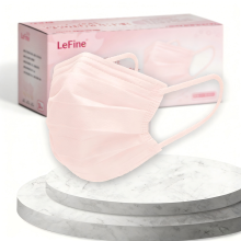 Fashion pink flat fold face mask