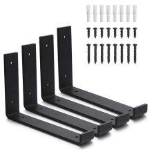 Black Shelf L Brackets Shelf Single-side