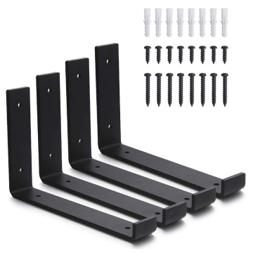 Black Shelf L Brackets Shelf Single-side