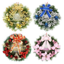 Colorful Christmas pine wreaths
