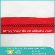 Derlin zipper rubber zipper for clear plastic zipper garment bags