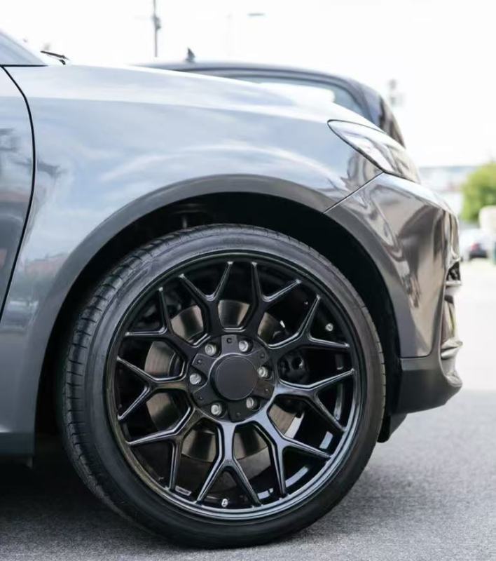 20-inch matte black wheels