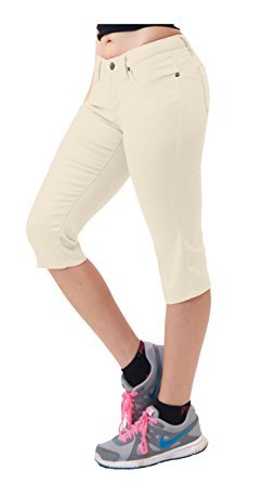 Women's Super Comfy Stretch Denim Capri Jeans