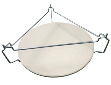 Heat deflector set for barbecue kamado grill