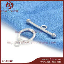 leather bracelet clasp jewelry findings 925 sterling silver