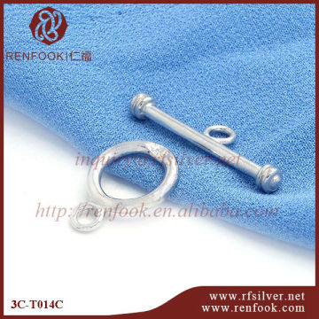 leather bracelet clasp jewelry findings 925 sterling silver