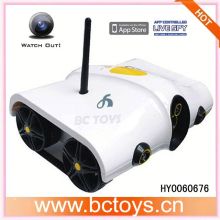 iphone/ipad control spy rc tank with wifi video camera car alarm spy HY0060676