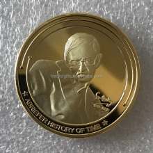 Stephen Hawking Custom Metal Memory Coin