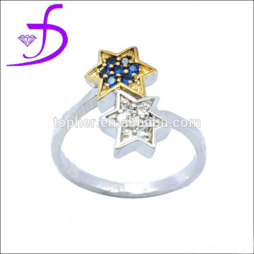 Star shape ring silver ring new design