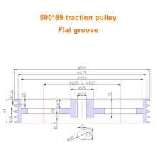 D500 Multi Groove Electric Cable Guide Split Wire Pulley