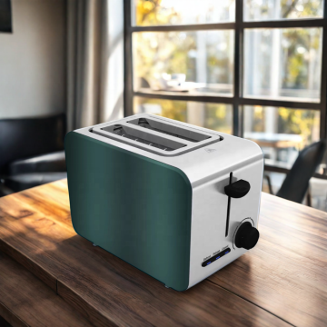 Compact Stainless Steel 2 Slice Toaster with 6 Browning Levels