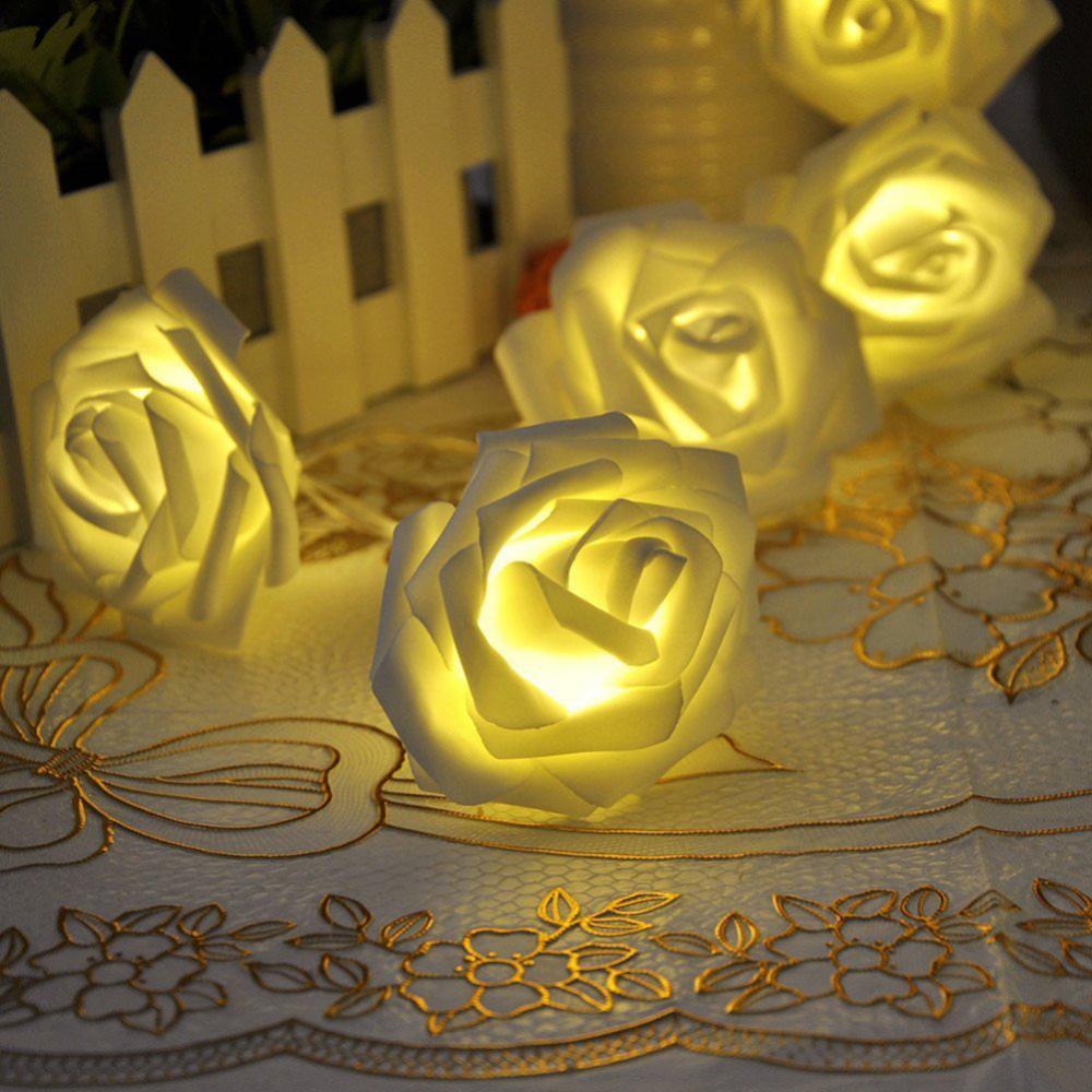 Battery String Light Rose Flower Style