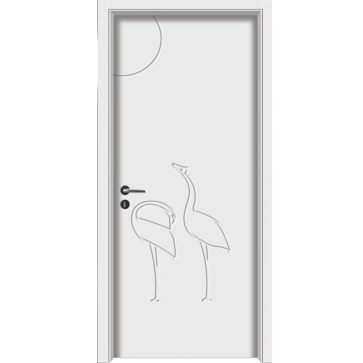 white front single solid wooden entrance hard design fire rated apple wood door